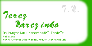 terez marczinko business card